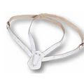 White Double Strap Leather Carrying Belt